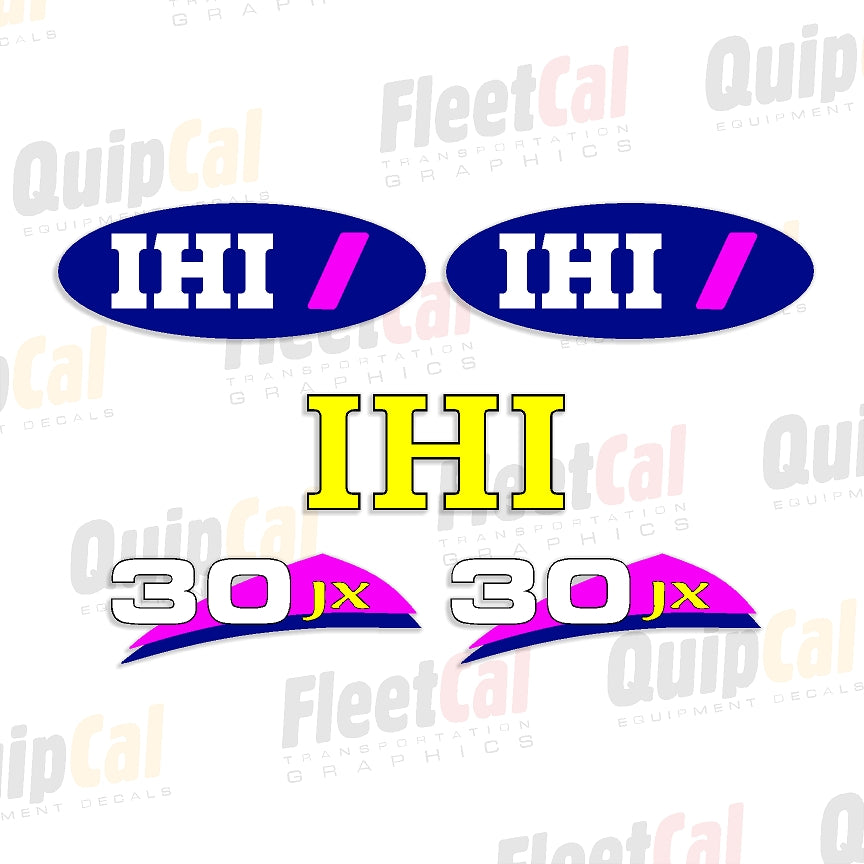 IHI 30JX Marking Decal Set
