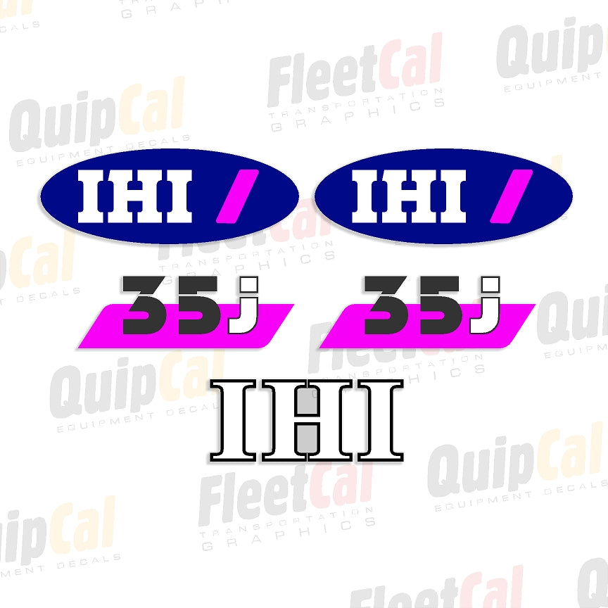 IHI 35J Marking Decal Set