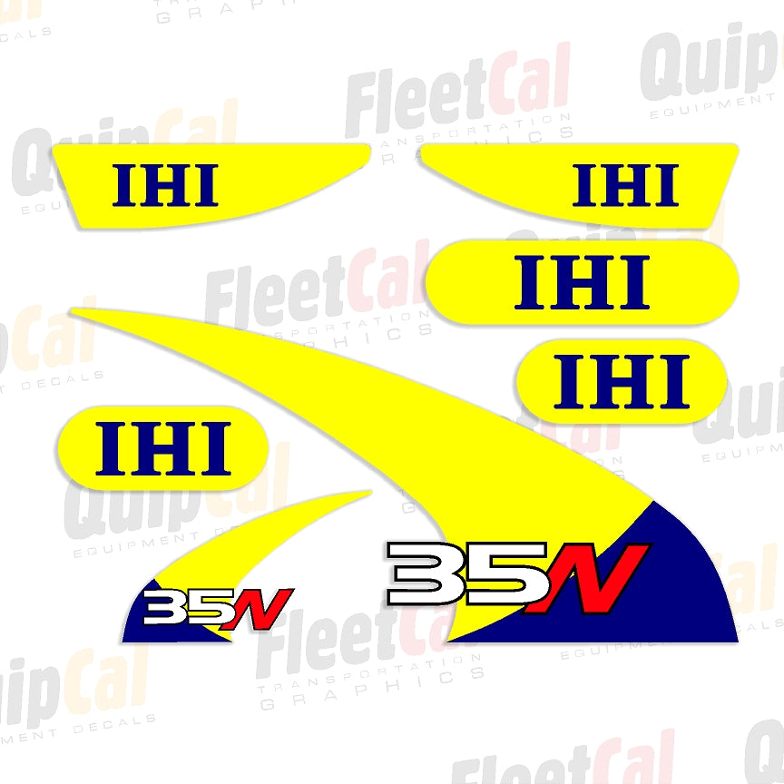 IHI 35N-3 Marking Decal Set