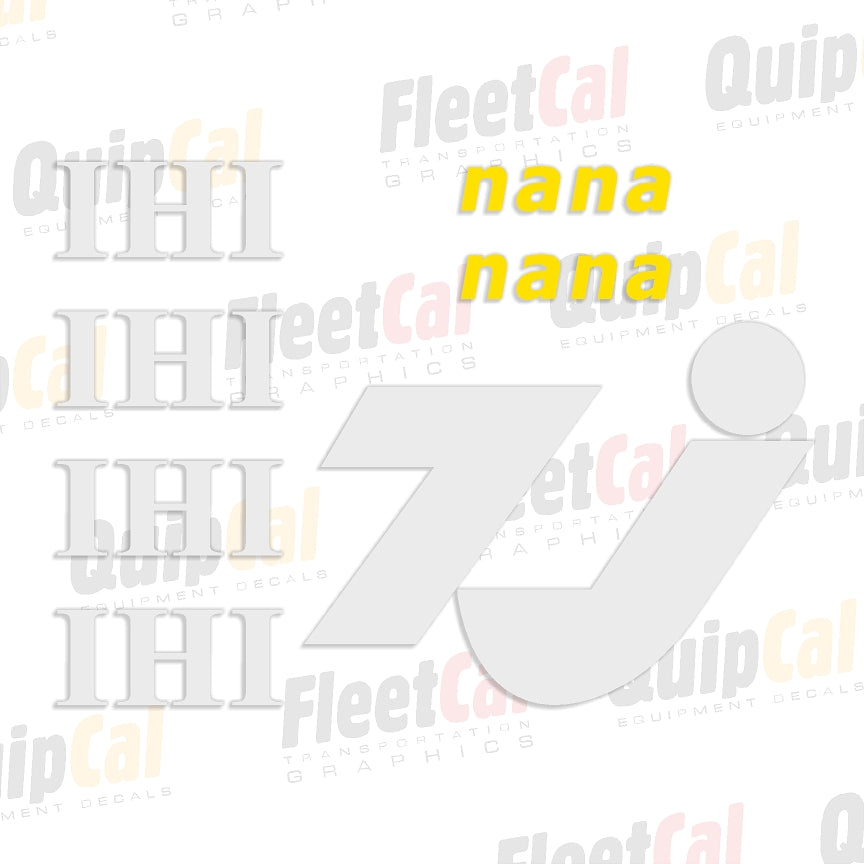 IHI 7J Marking Decal Set