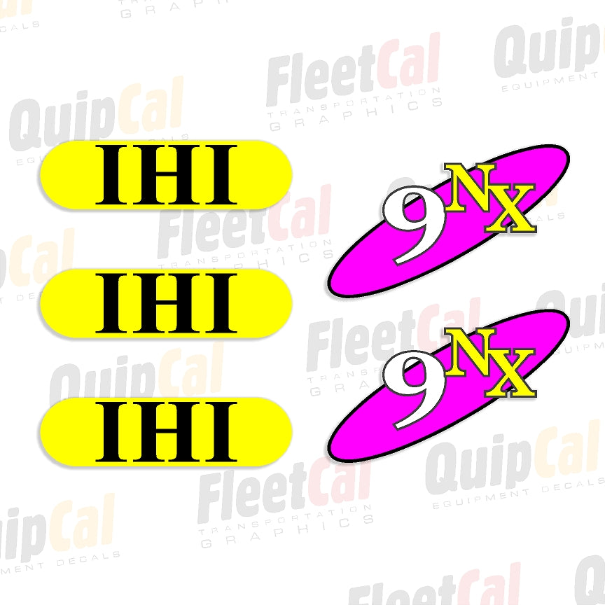 IHI 9NX Marking Decal Set