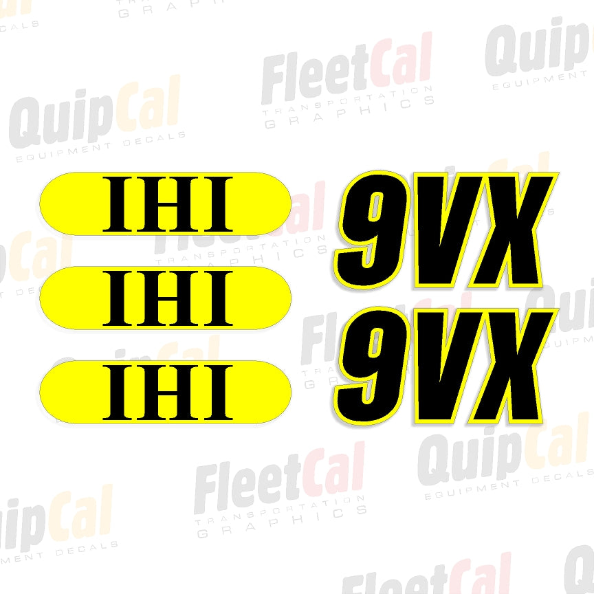 IHI 9VX-3 Marking Decal Set