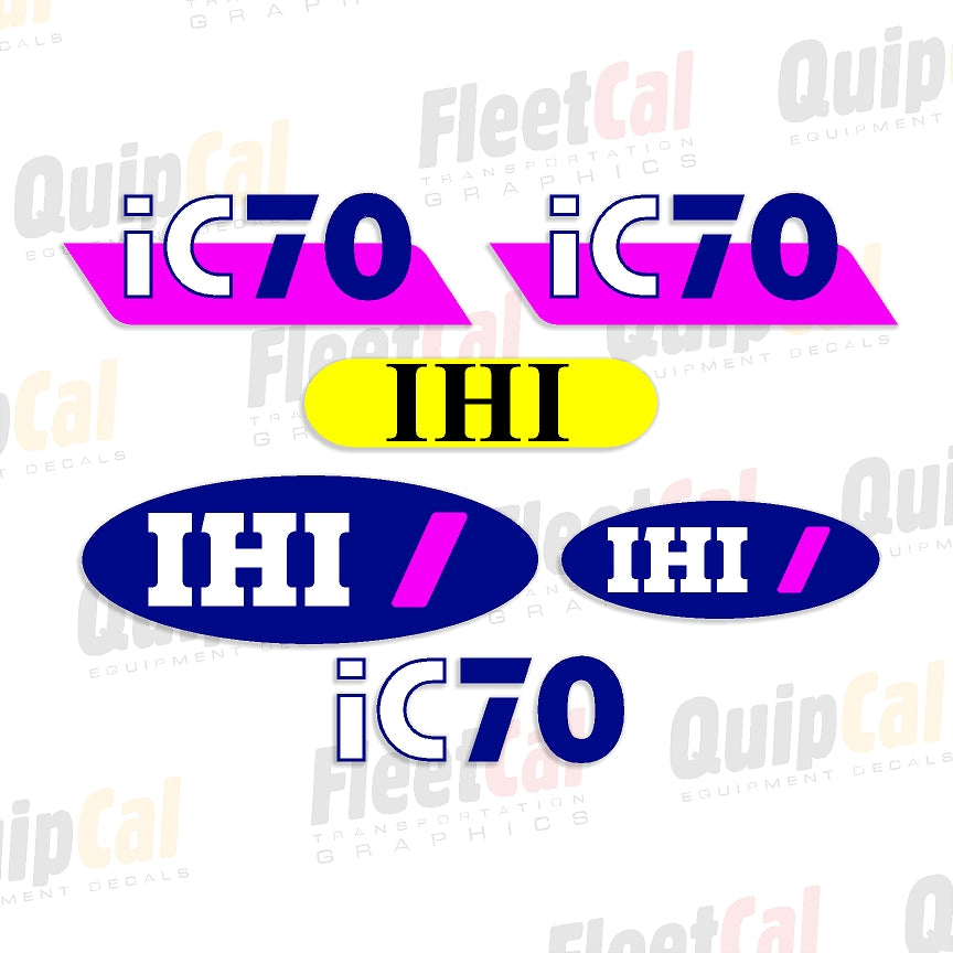 IHI IC70 Marking Decal Set – Truck and Equipment Decals