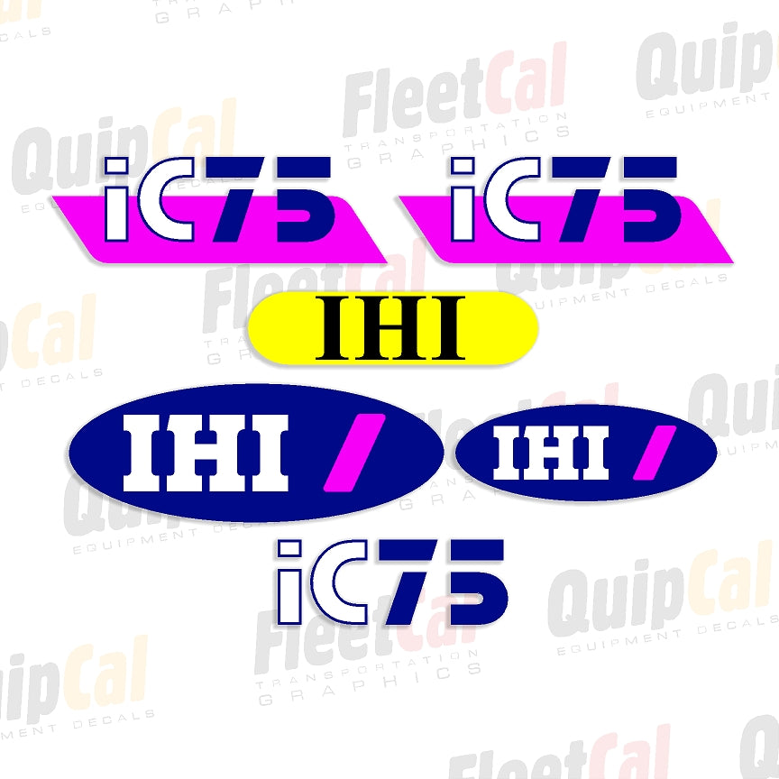 IHI IC75 Marking Decal Set – Truck and Equipment Decals