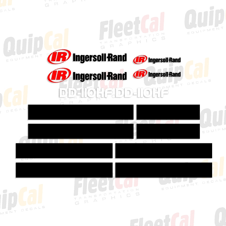 Ingersoll Rand DD-110HF Early 2000s Marking Decal Set