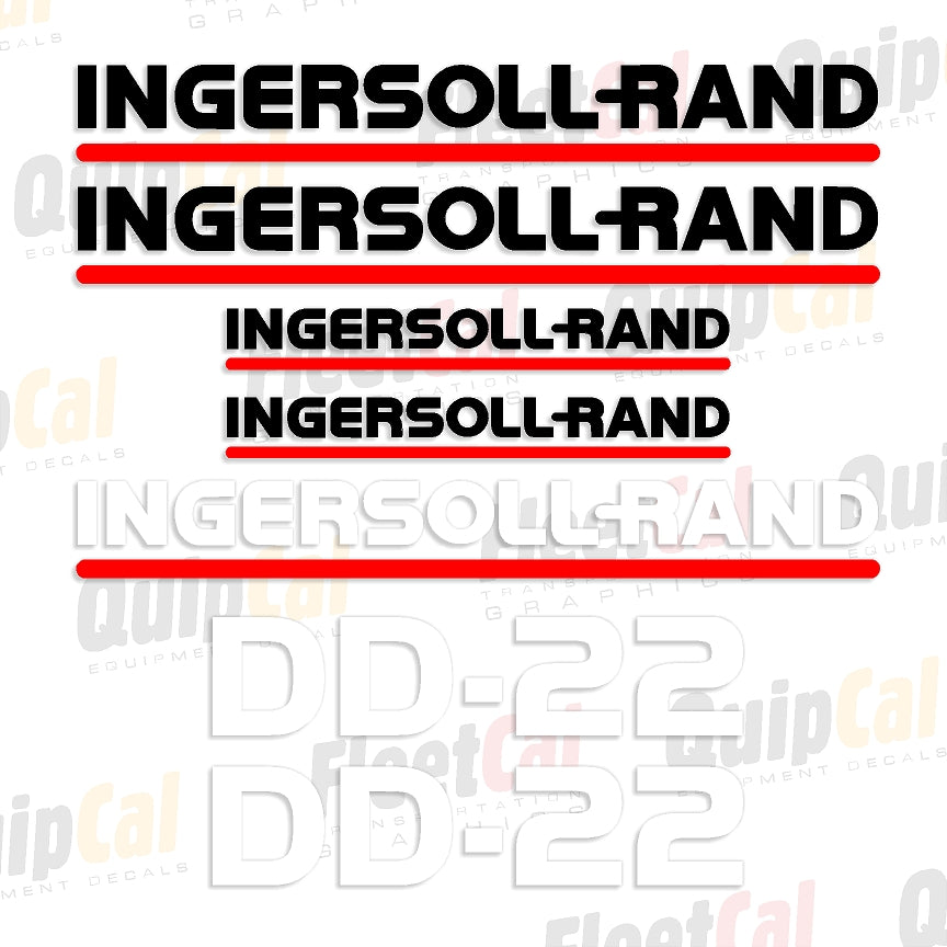 Ingersoll Rand DD-22 Marking Decal Set