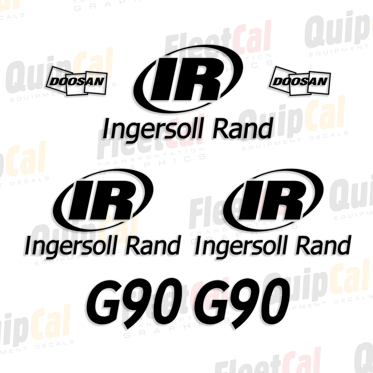 Ingersoll Rand Generator Decals