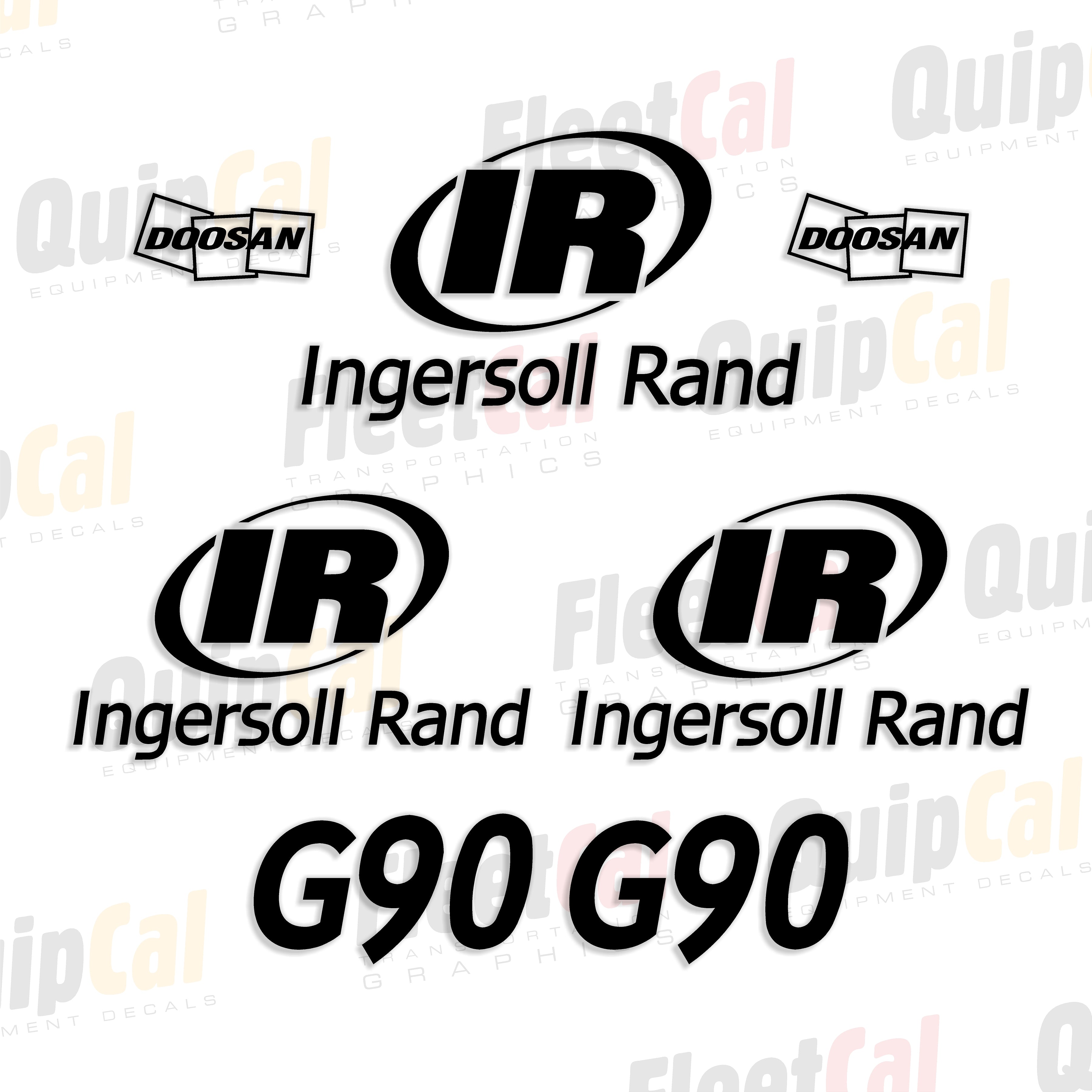 Ingersoll Rand Generator Decals