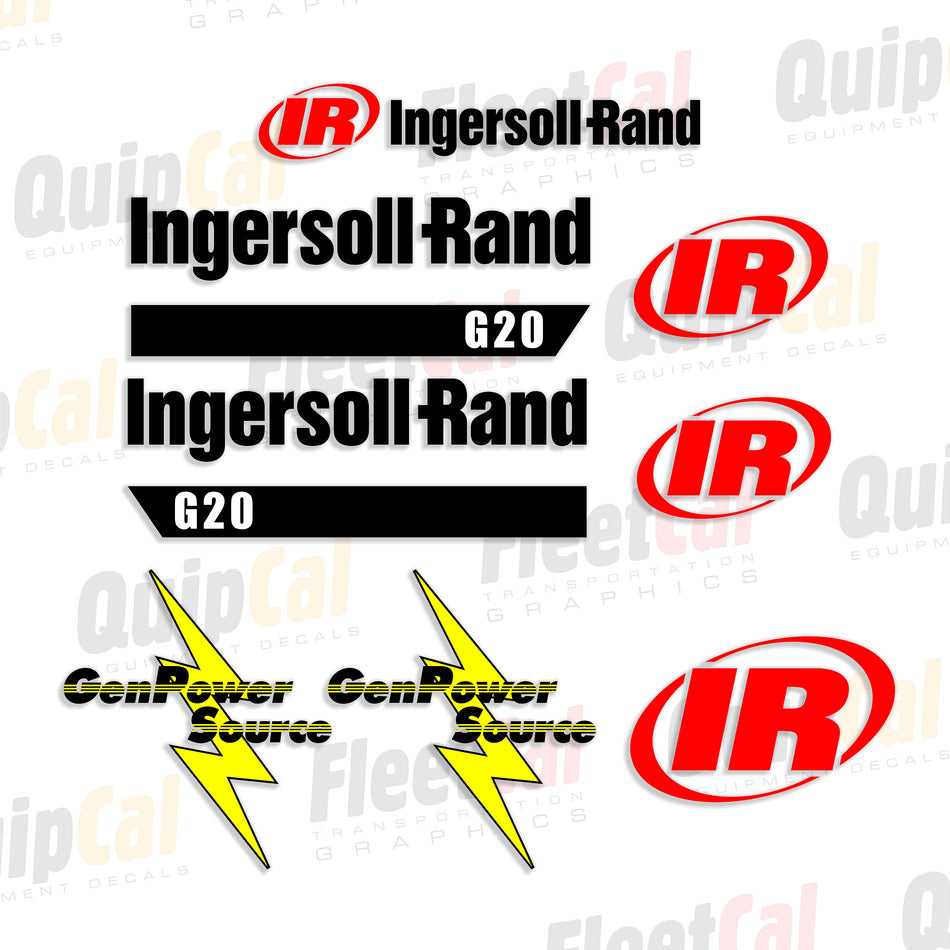 Ingersoll Rand Generator Decals