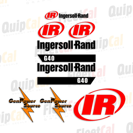 Ingersoll Rand Generator Decals