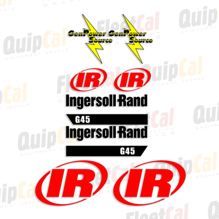Ingersoll Rand Generator Decals