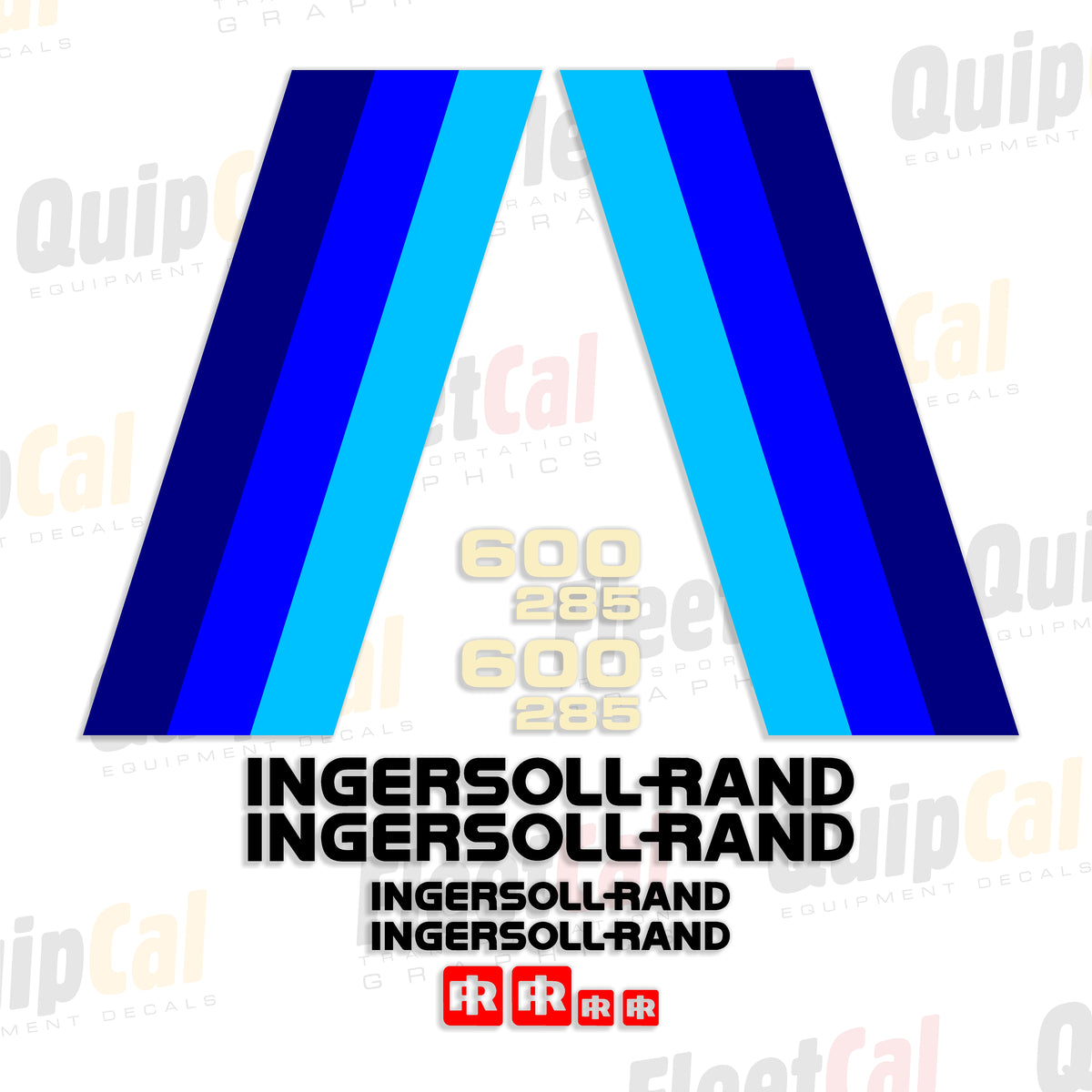 Compressor Sticker Model Ingersoll Rand P600-285 Air Compressor Marking Decal Set – Truck and ...