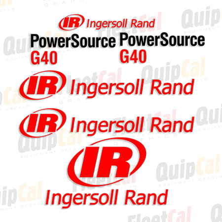 Ingersoll Rand Generator Decals