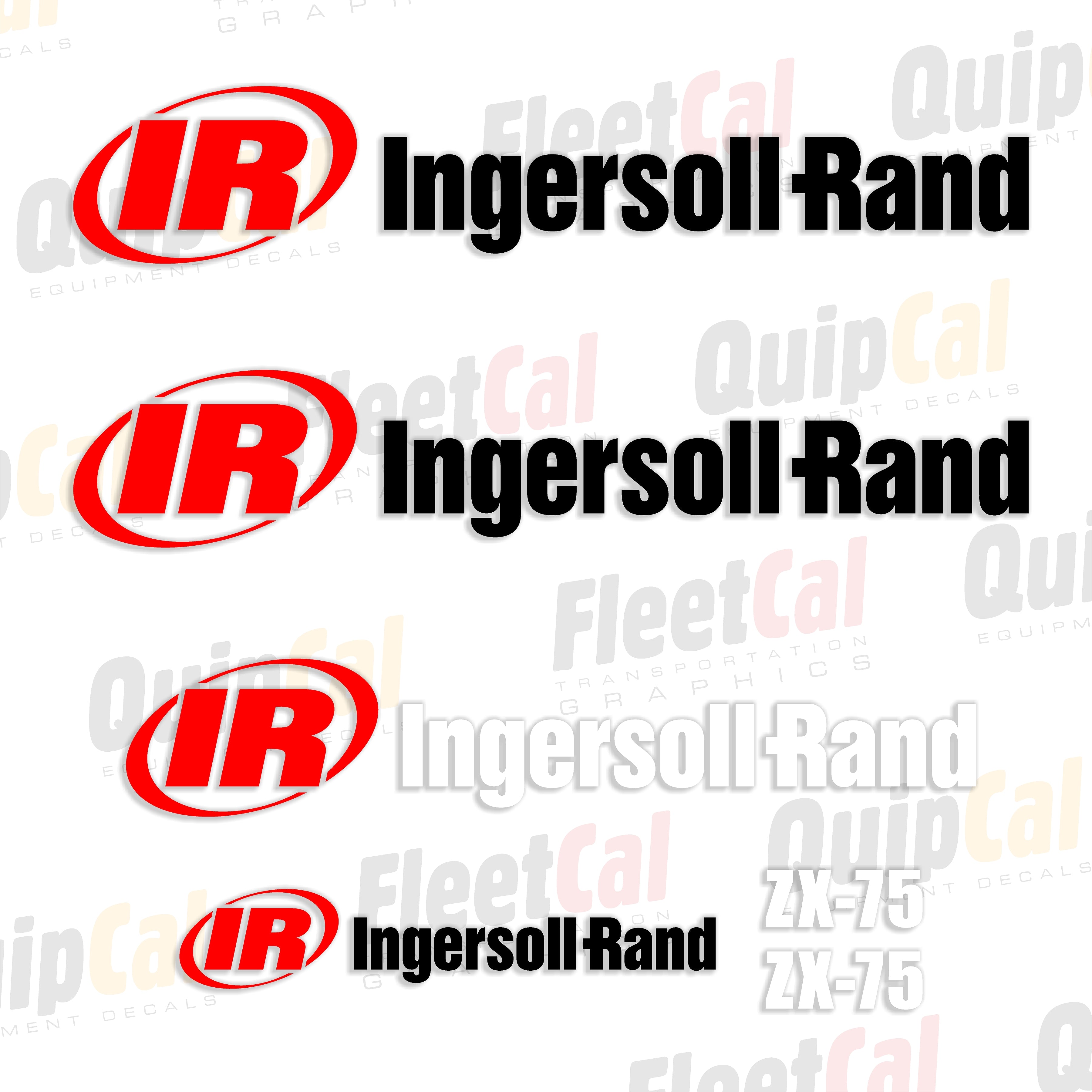 Ingersoll Rand Excavator Decals