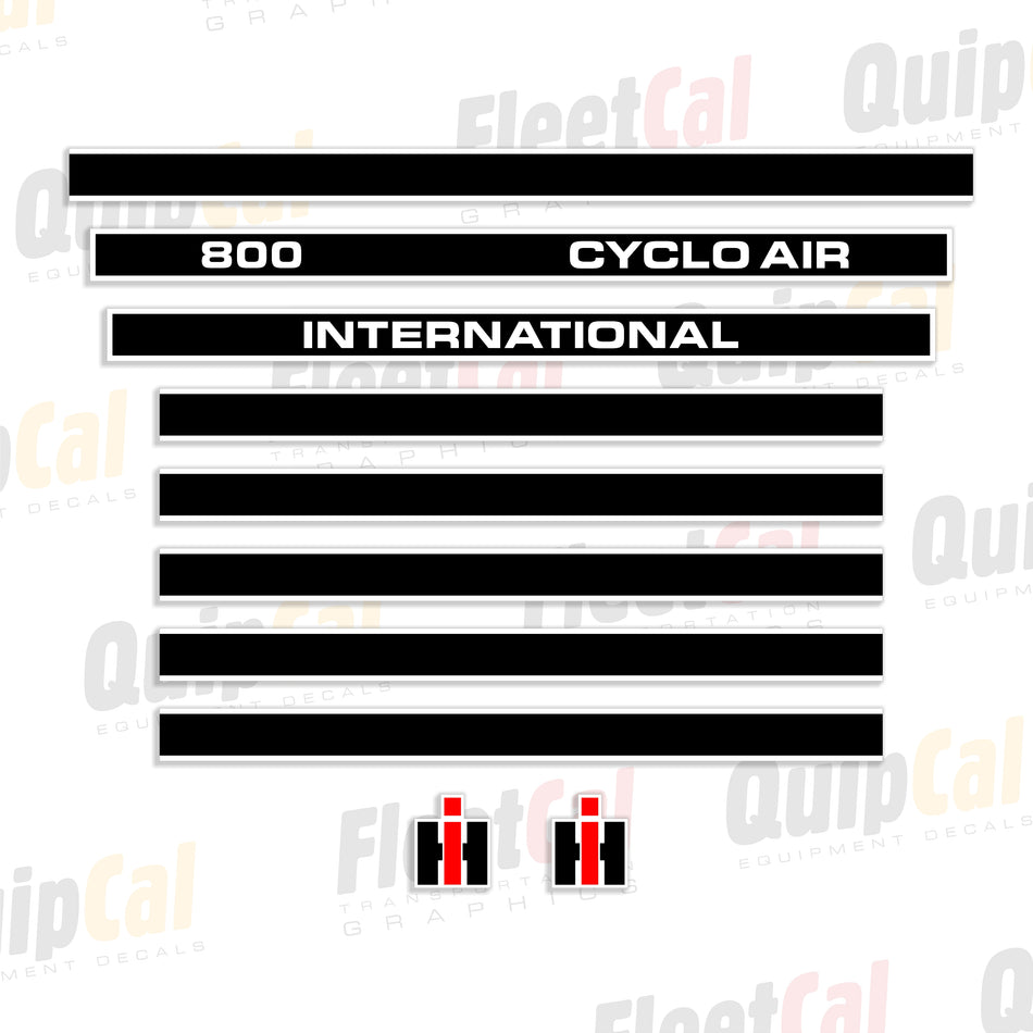 International 800 Cyclo Air Planter Decal Set