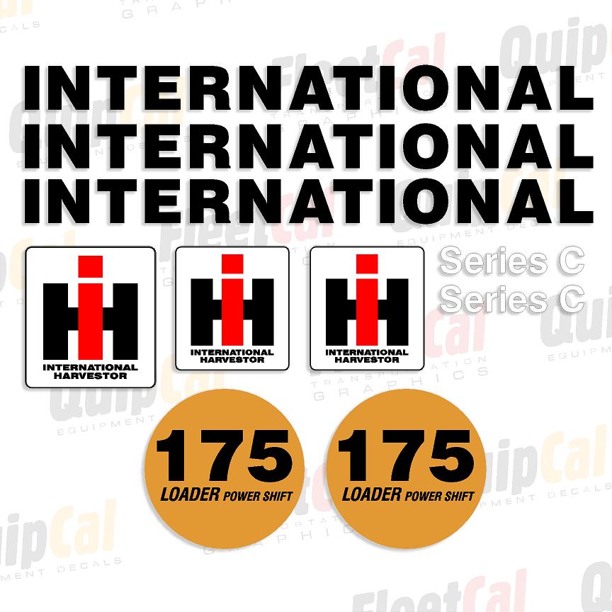 International 175 Series C Marking Decal Set – Truck and Equipment Decals