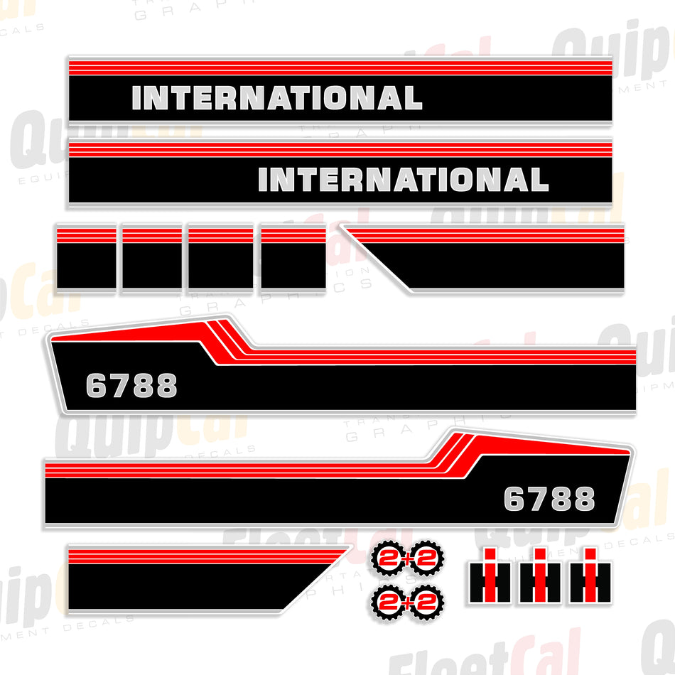International 6788 2+2 Tractor Decal Set