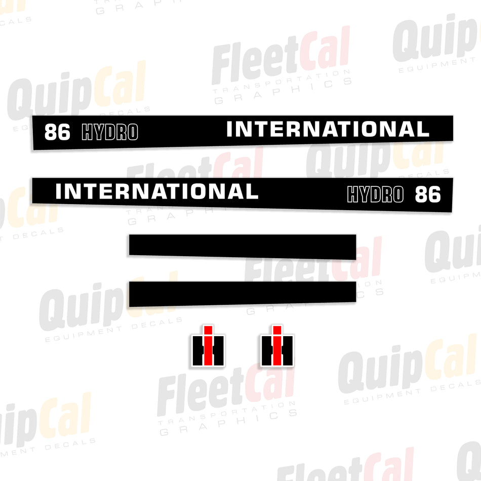 International 86 Hydro Tractor Hood Decal Set
