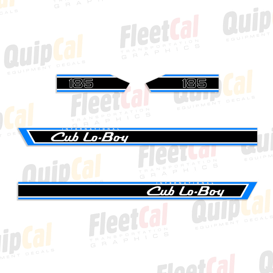 International Cub Lo-Boy 185 Lawn Tractor Hood Decal Set