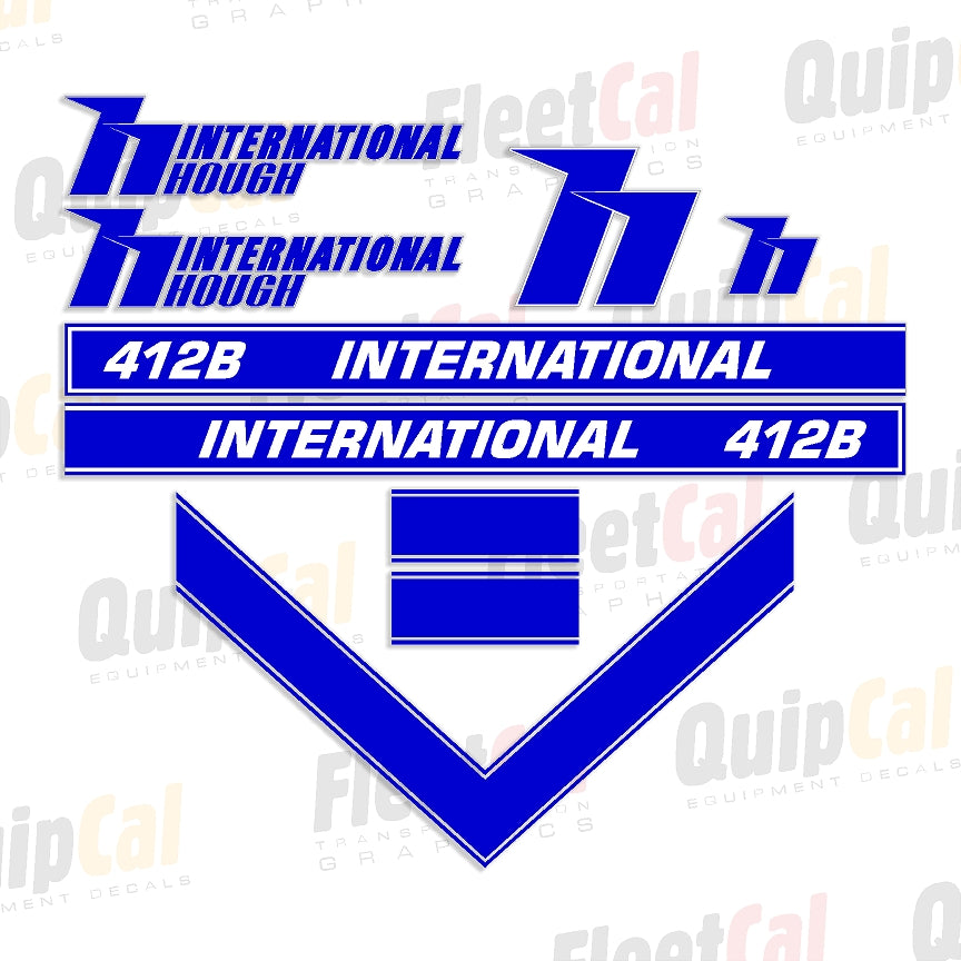 International Hough 412B Scraper Marking Decal Set – Truck and ...