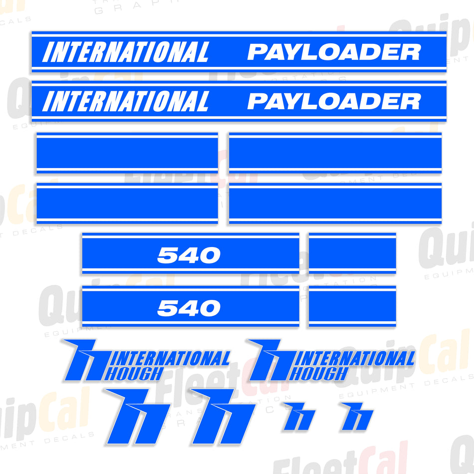 International Hough 540 Payloader Decal Set