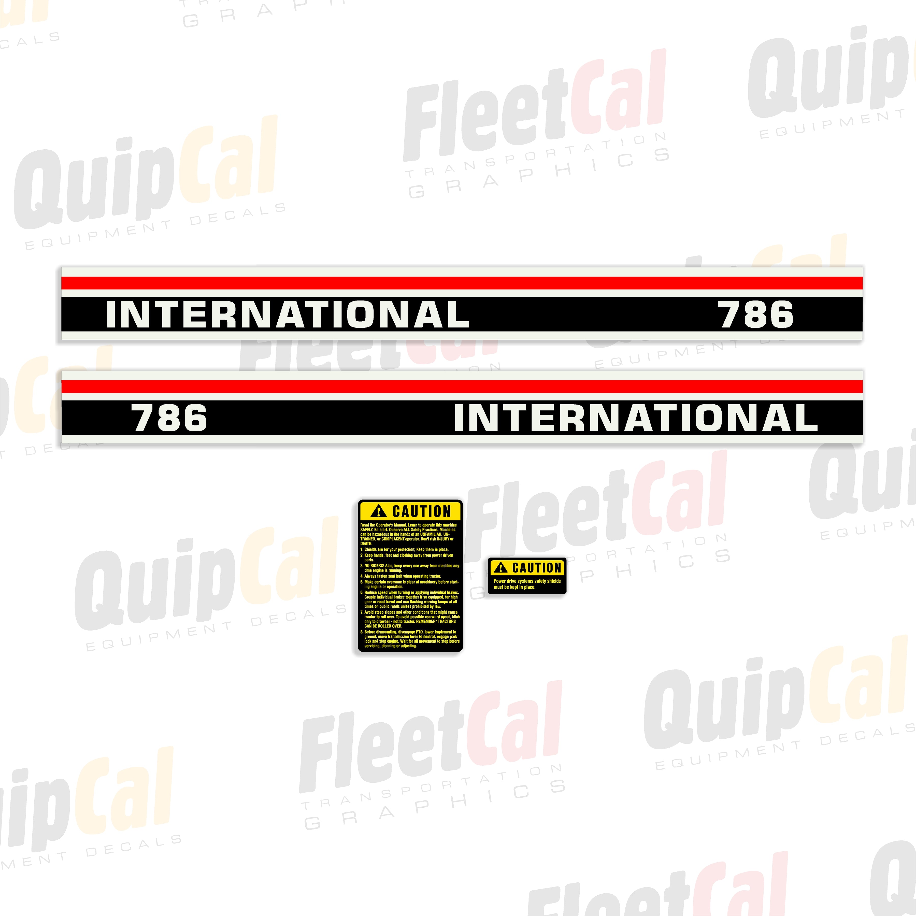 International Tractor Decals