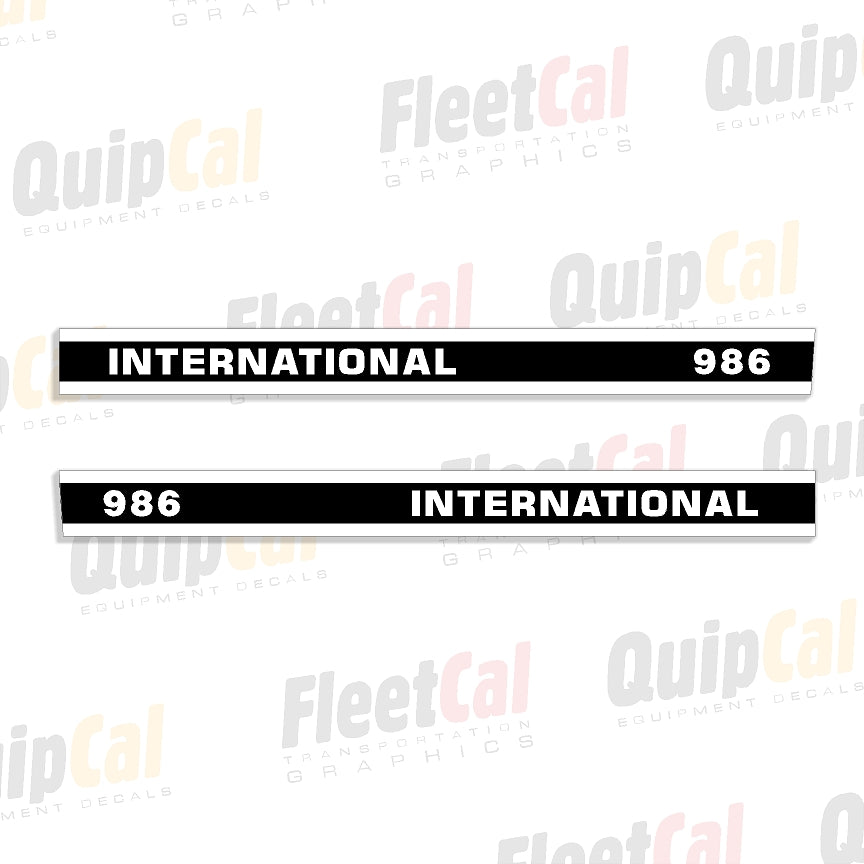 International Tractor Decals