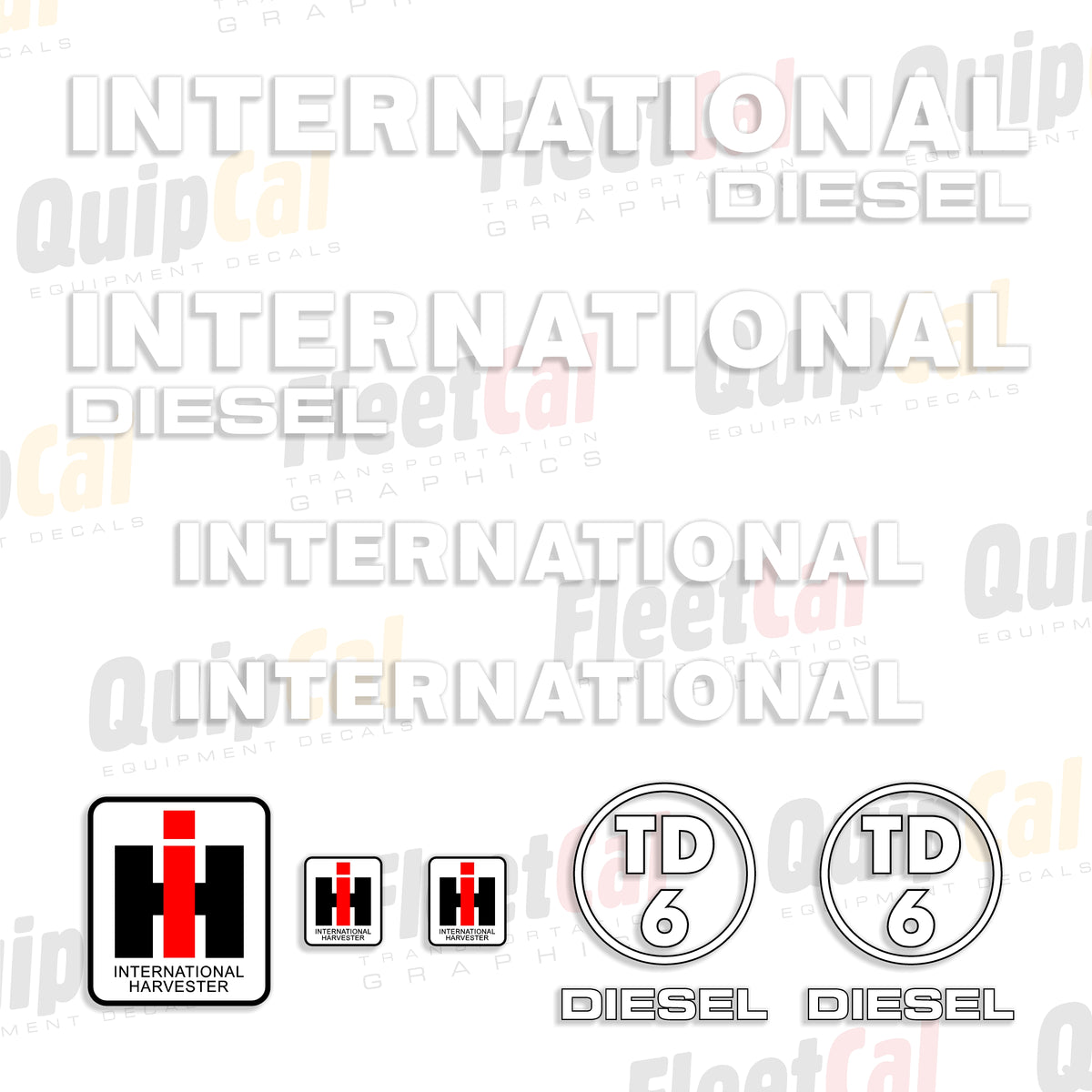 International Dozer Decals