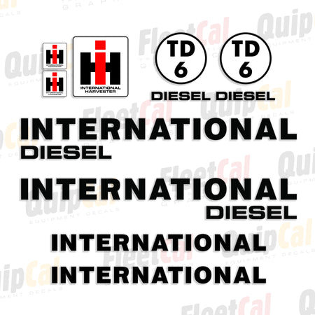 International Dozer Decals
