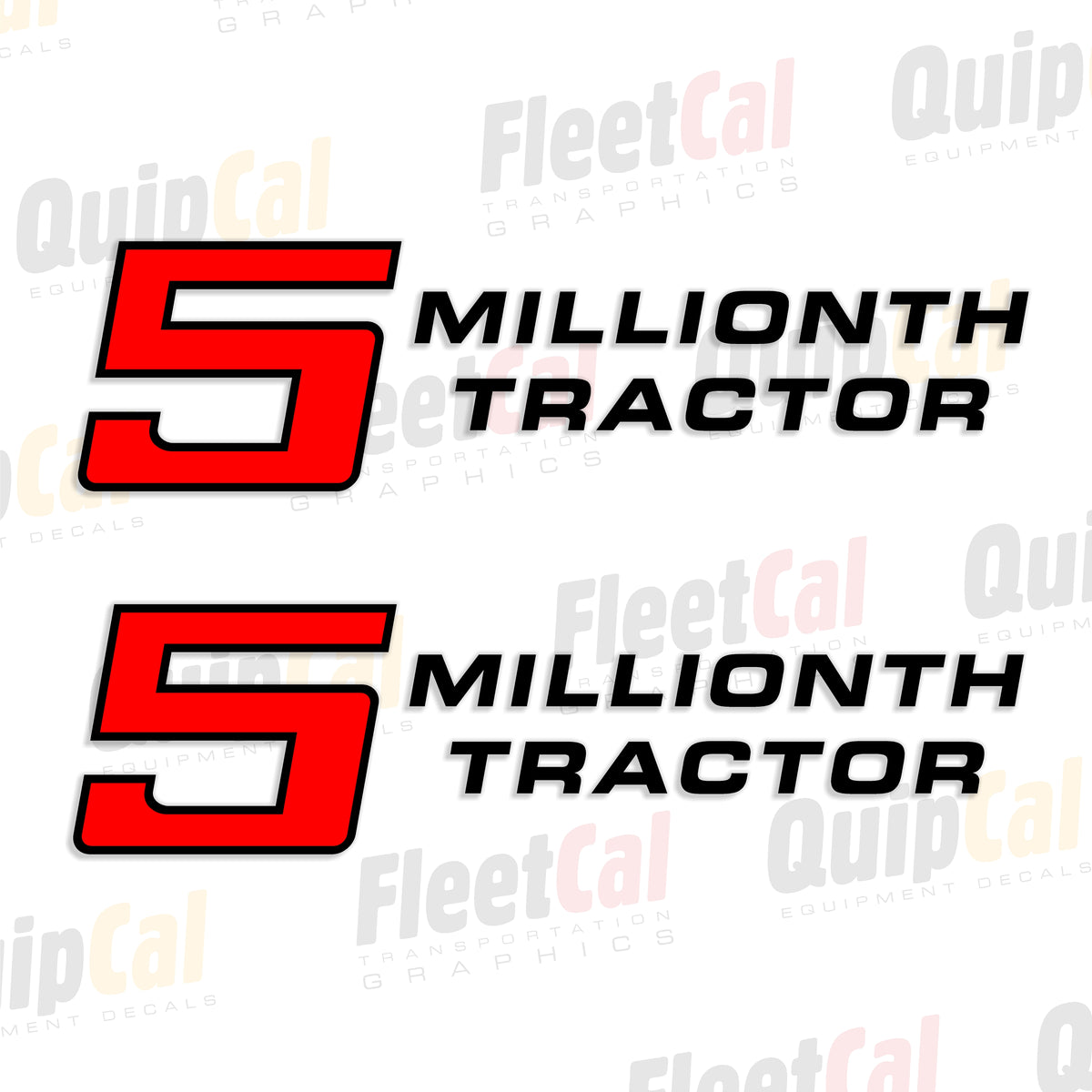 Same Tractor Emblems International Tractor - 5 Millionth Tractor Decals (1 PAIR) – Truck and ...