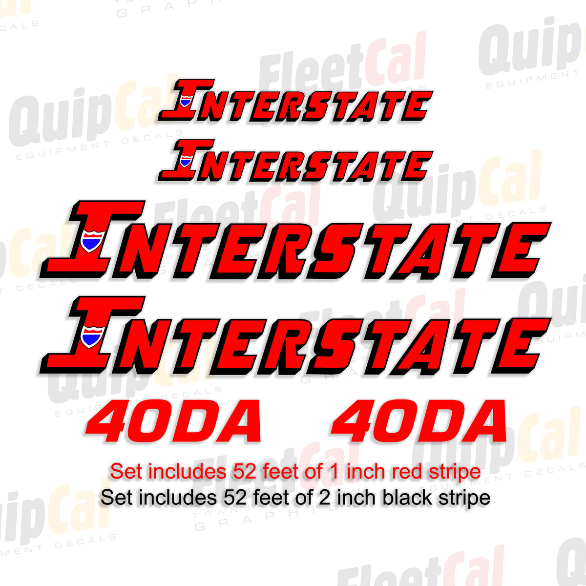 Interstate Trailer Decals