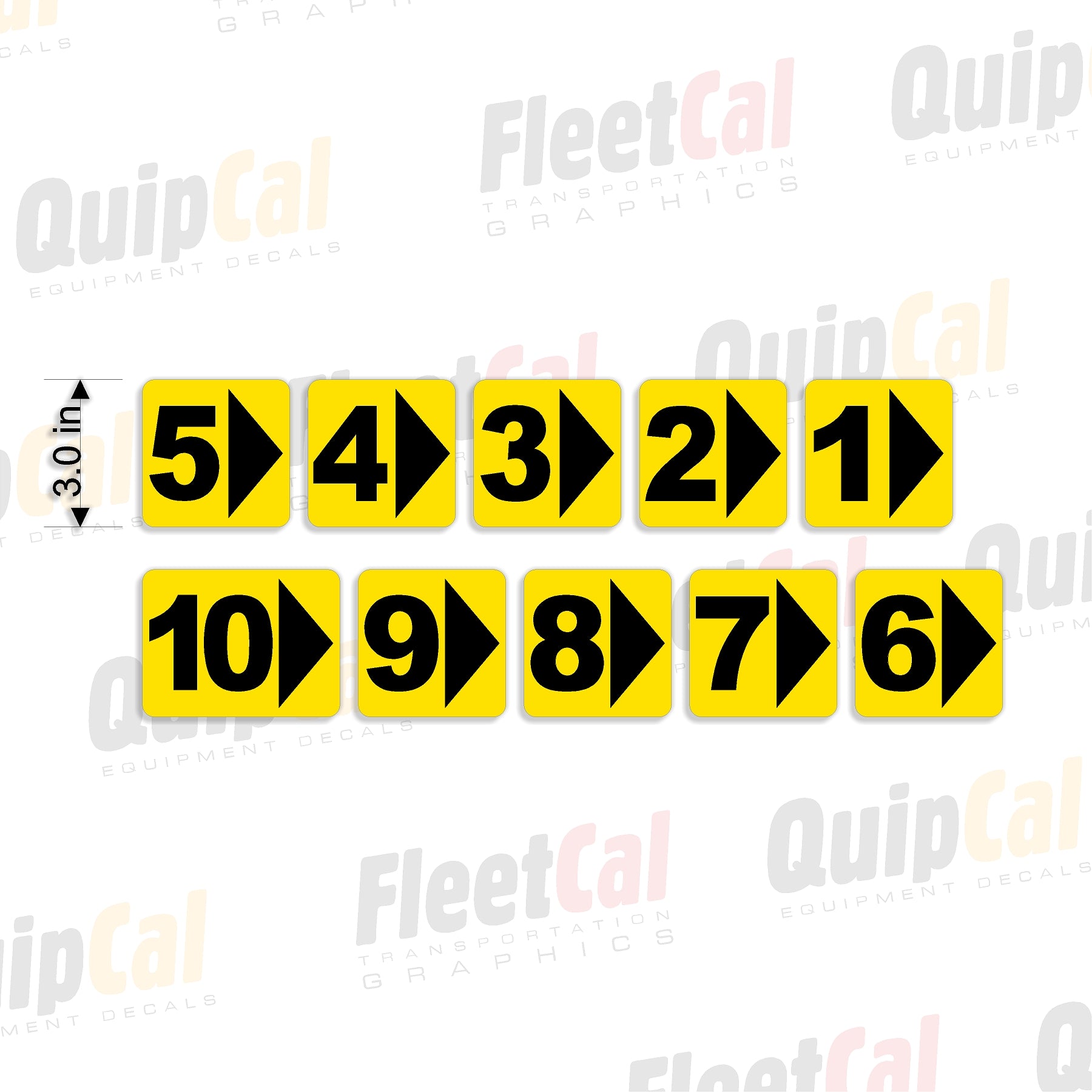 JCB Telehandler Boom Extension Decals – Truck and Equipment Decals