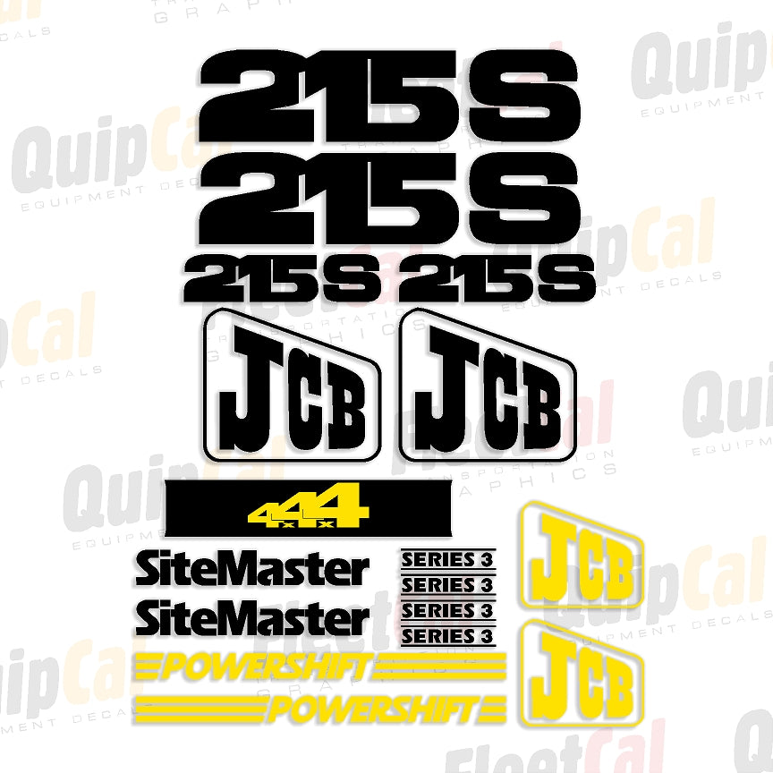 JCB Backhoe Decals
