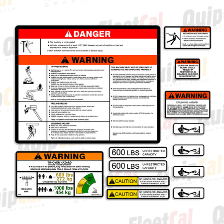 JLG Telescopic Lift Decal Set