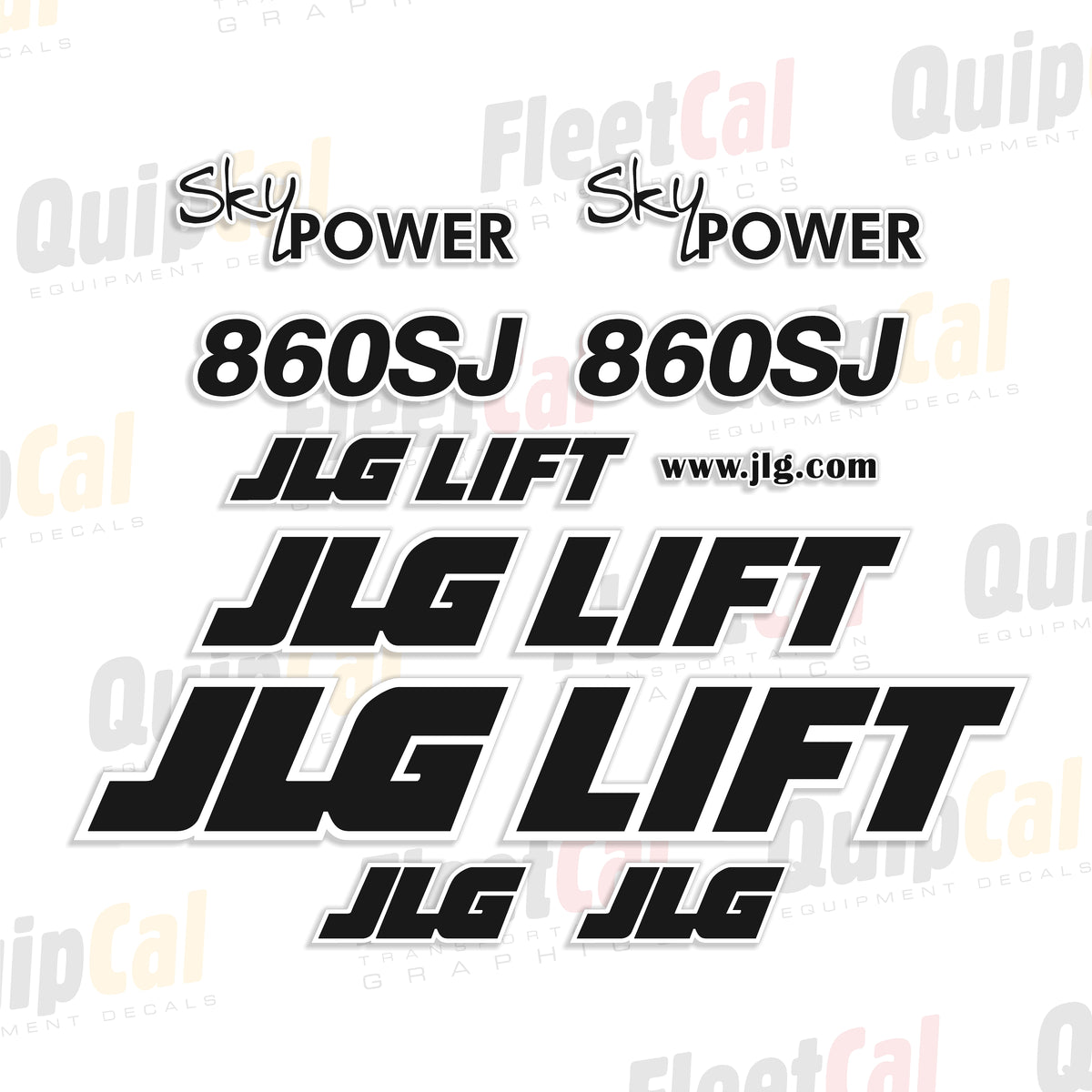 JLG Manlift Decals