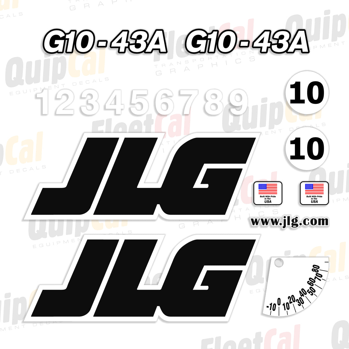 JLG Telehandler Decals