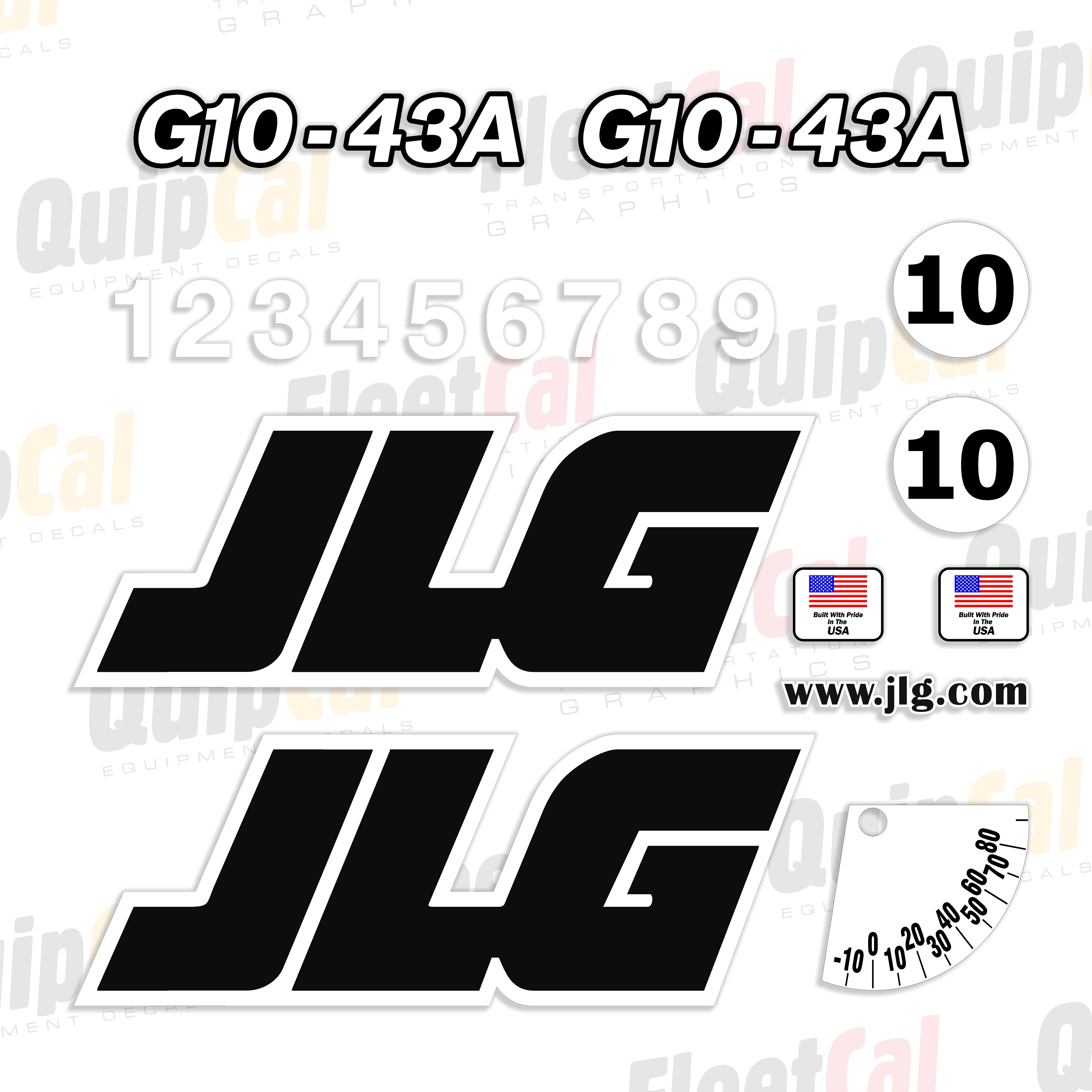 JLG Telehandler Decals