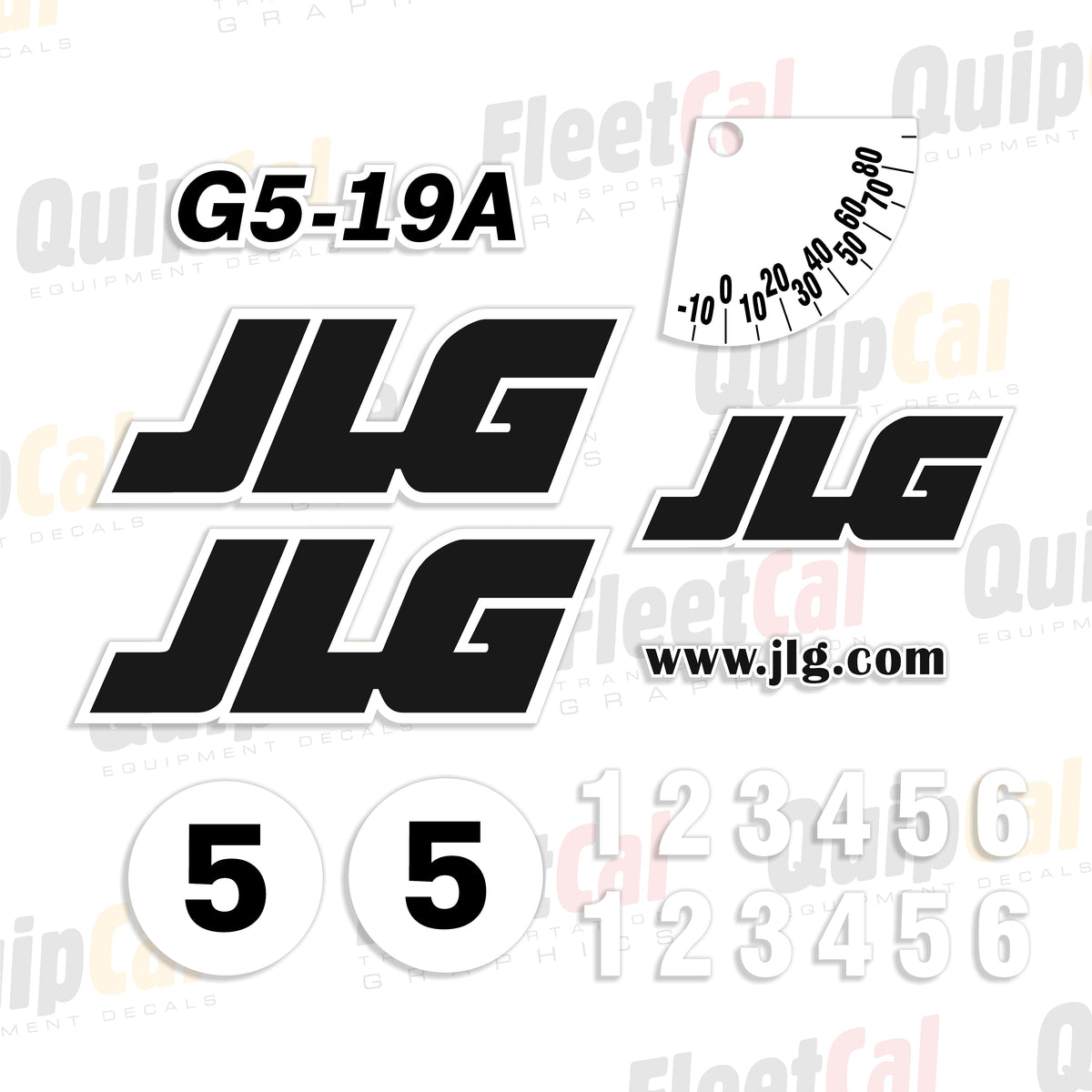 JLG Telehandler Decals