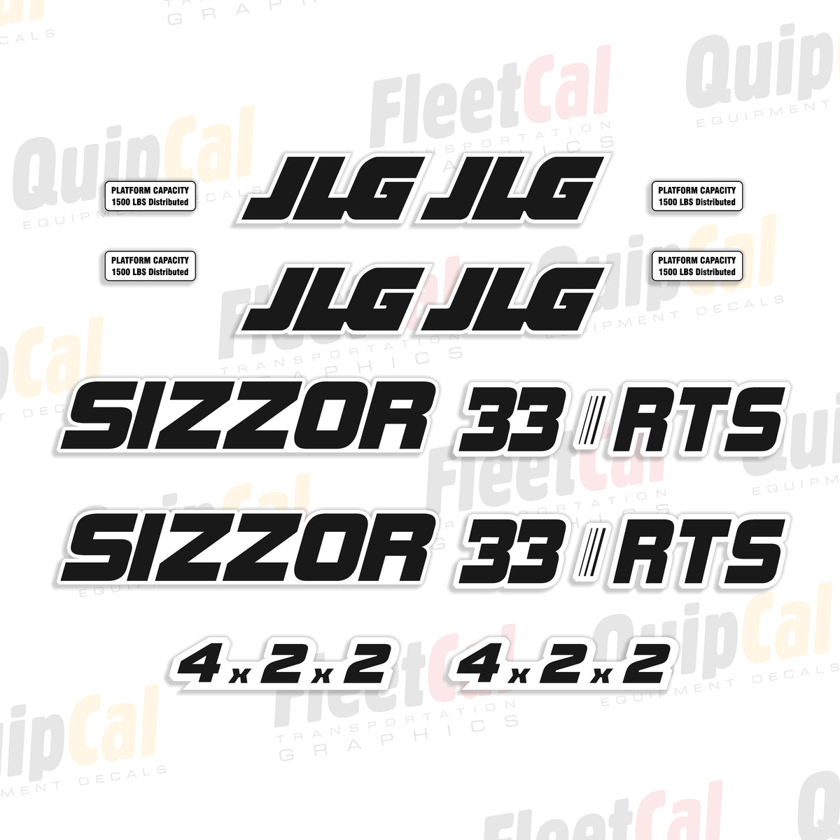JLG Scissor Lift Decals