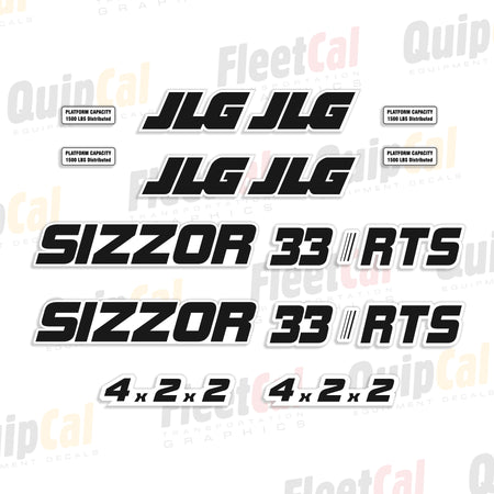 JLG Scissor Lift Decals