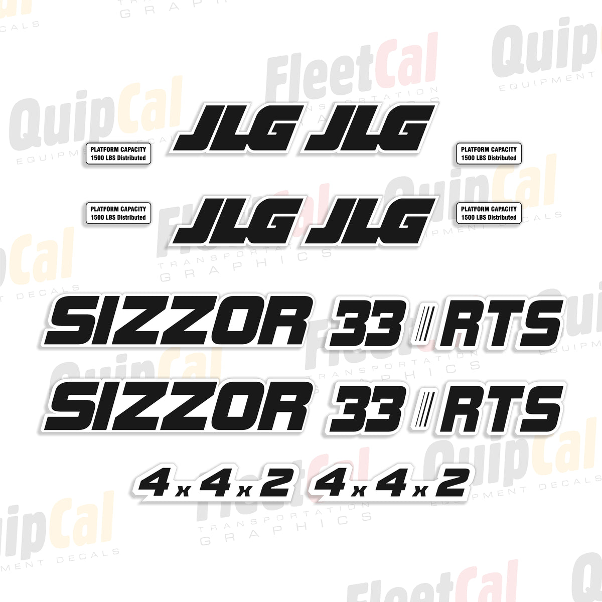 JLG Scissor Lift Decals