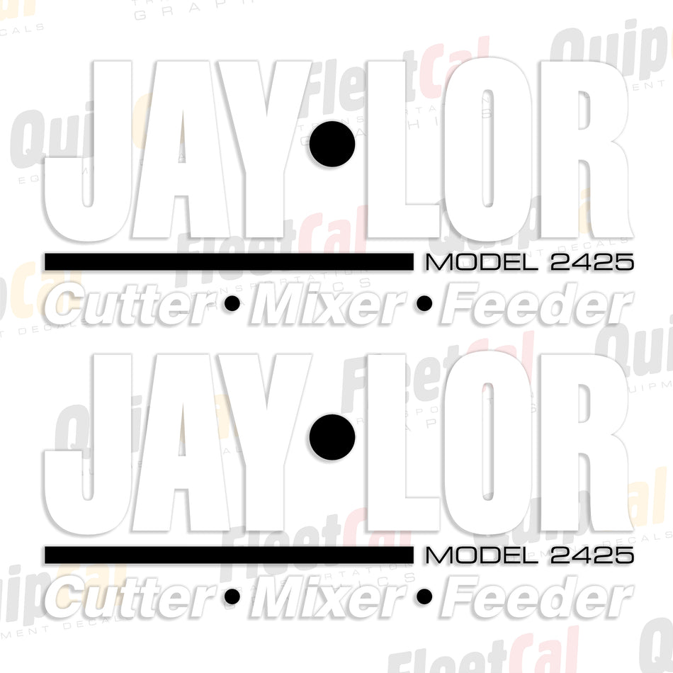 Jay-Lor Feed Mixer Decals