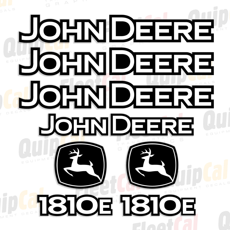 John Deere 1810E Tow Scraper Early Model Decal Set