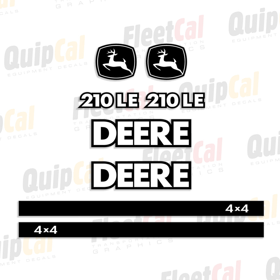 John Deere 210LE 4x4 Skip Loader Decal Set