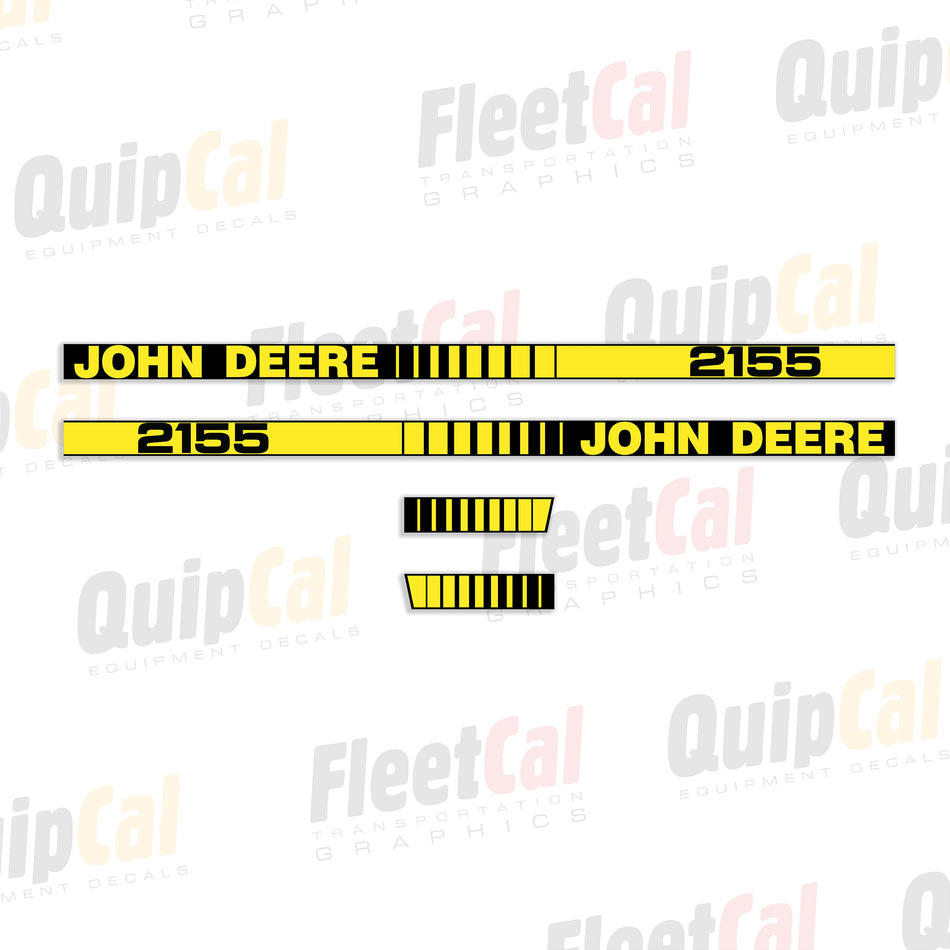 John Deere 2155 Tractor Hood Decal Set