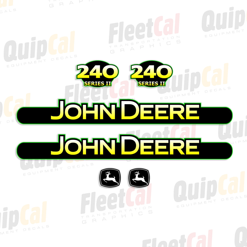 John Deere 240 Series II Skid Loader Decal Set