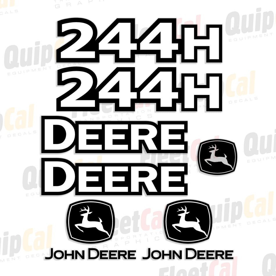 John Deere 244H Wheel Loader Late Model Decal Set