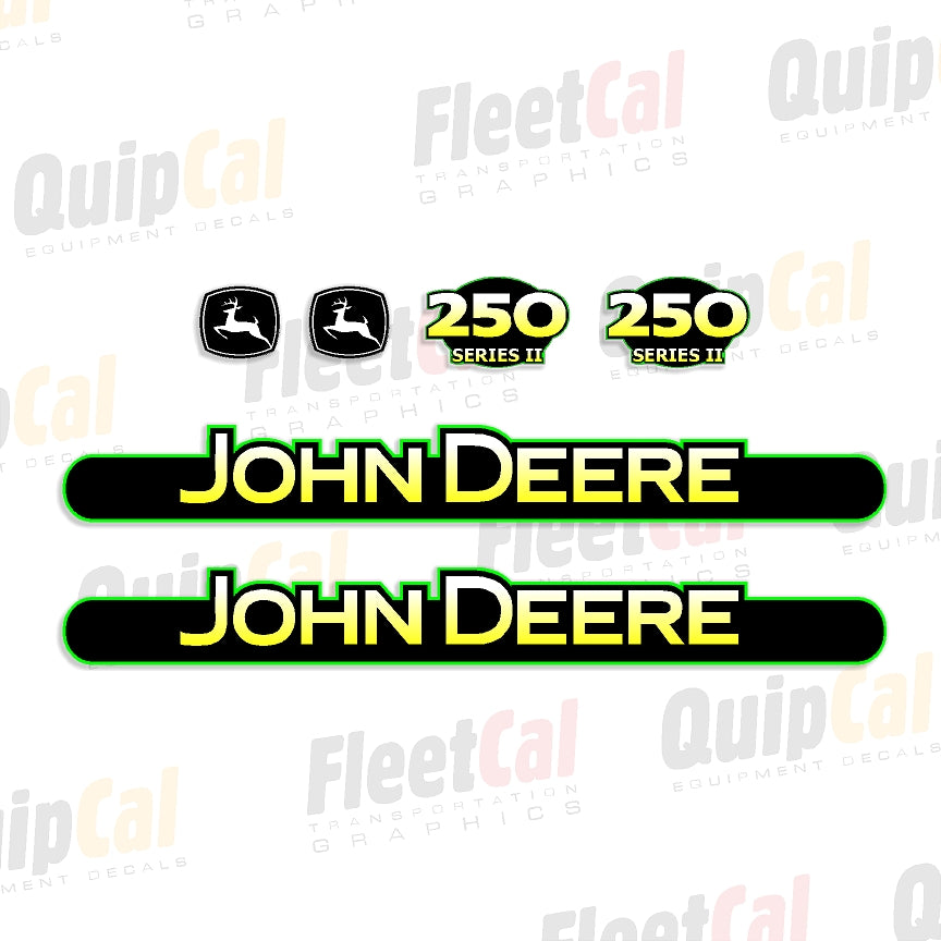 John Deere 250 Series II Marking Decal Set