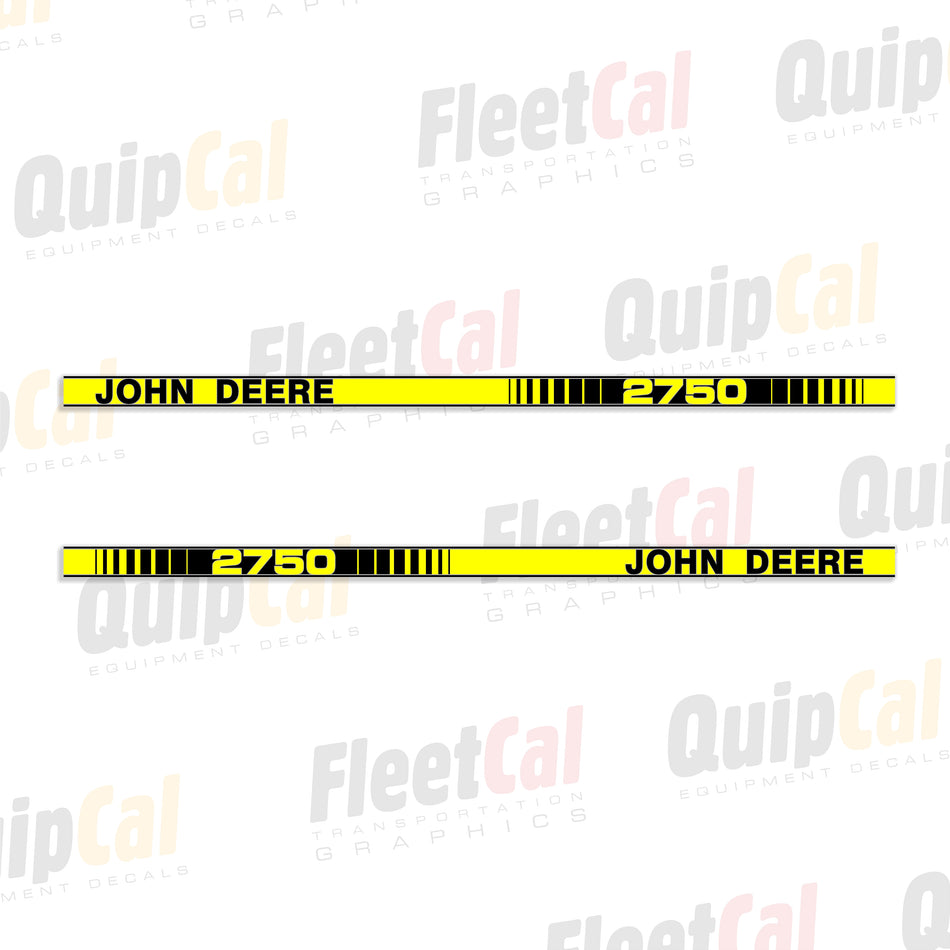 John Deere 2750 Tractor Hood Decal Set
