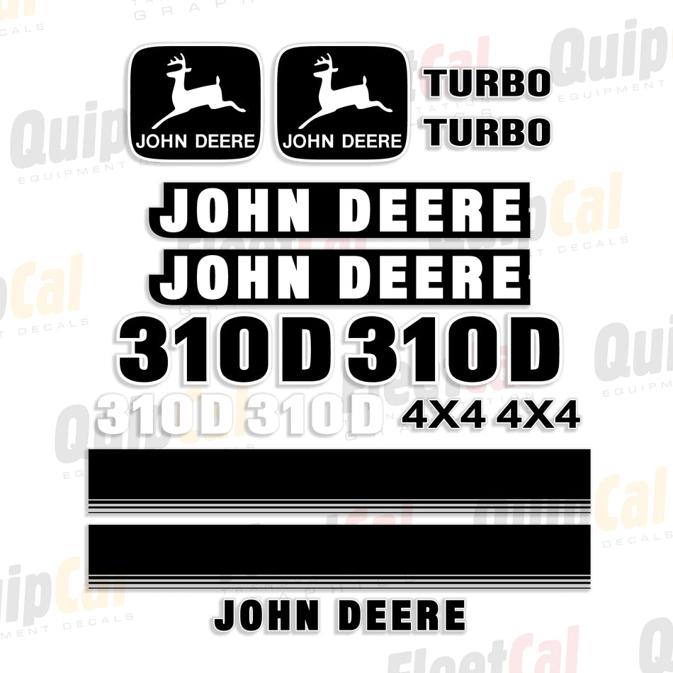 John Deere 310D Backhoe Late Model Decal Set
